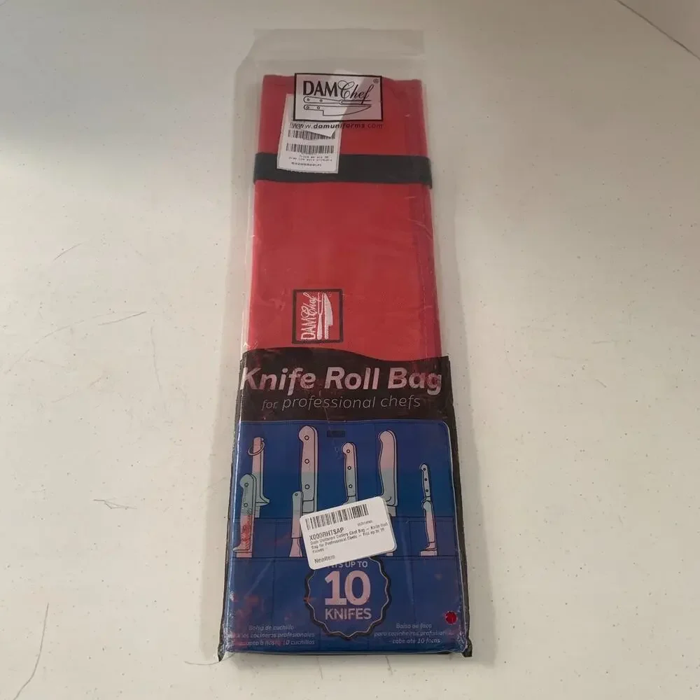 Dam Chef Knife Roll Bag For Professional Chefs Fits Up To 10 Knifes Brand New